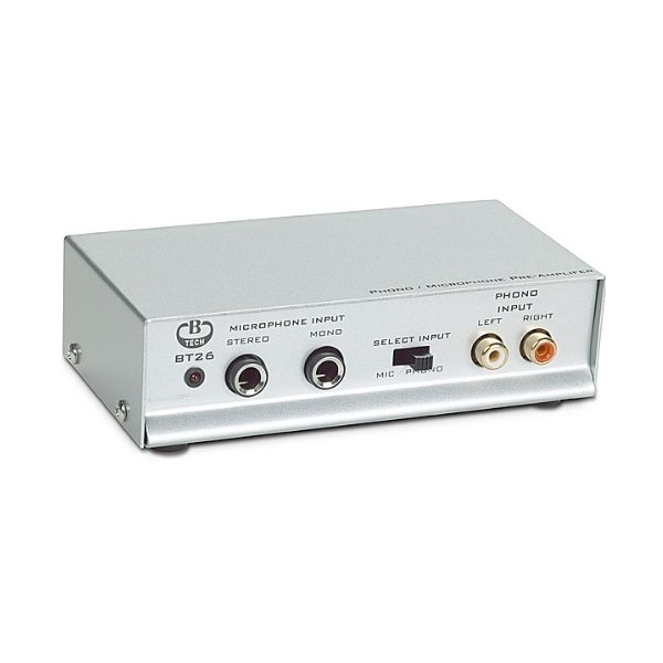 Previo de phono BTech BT26 previo de phono BT26, válido para cápsulas MM. Dispon