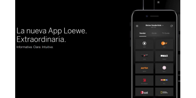 Television Loewe manejo mediante App